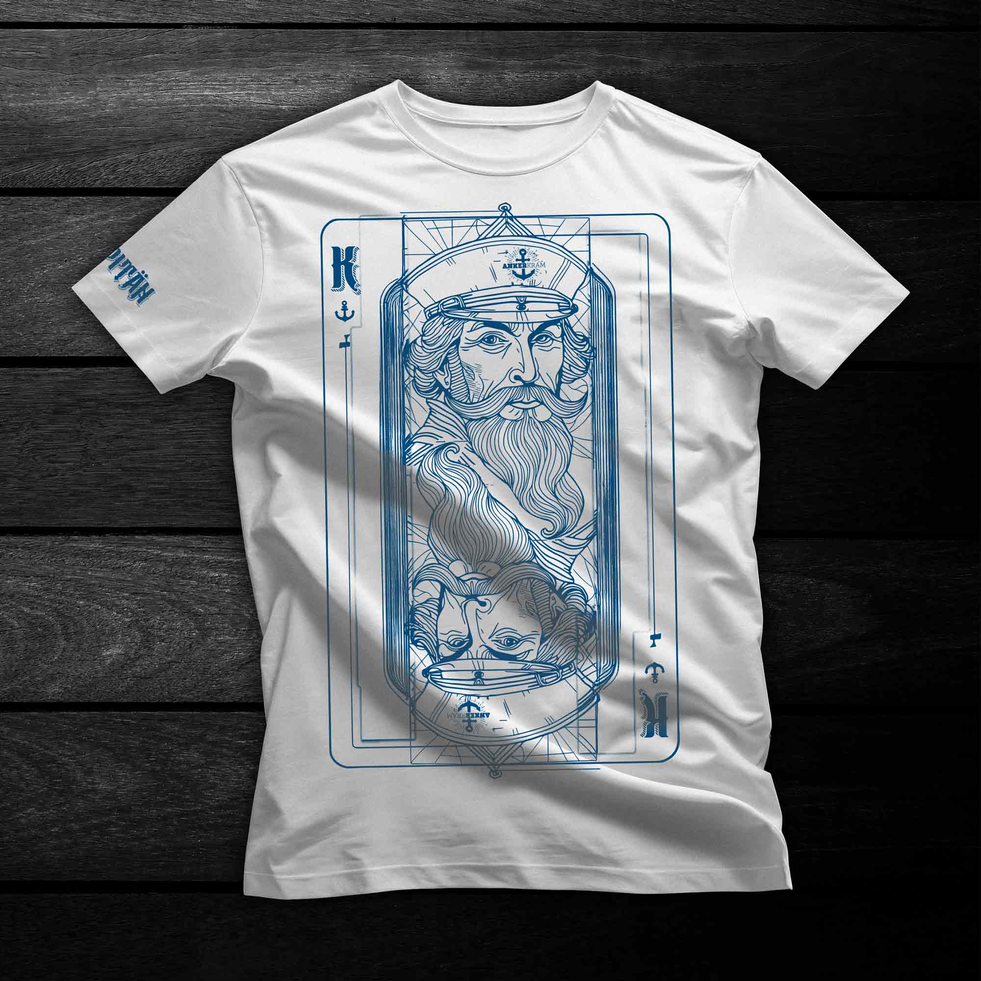 Ankerkram Kinder-Shirt - Kapitän Spielkarte Ankerkram Kinder-Shirt - Kapitän Spielkarte